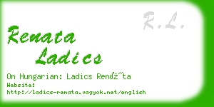 renata ladics business card